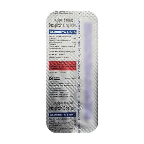 glucreta l 5/10mg tablet 10's